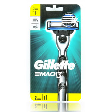 Gillette станок Mach 3  (Станок + 2 кассеты)