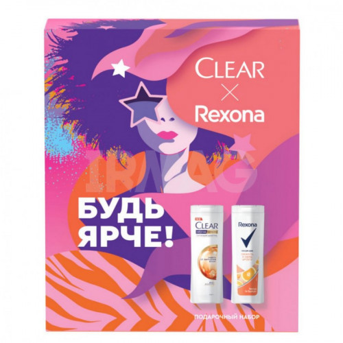 Набор Unilever Clear+Rexona  женский (шампунь 200мл+г/д 200мл)